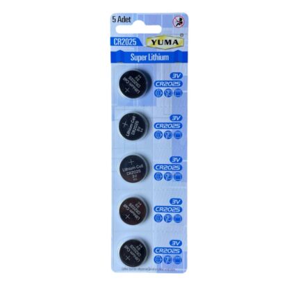 YUMA Düğme Pil 3V CR2025/Ym-92025 Lityum
