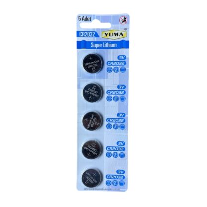 YUMA Düğme Pil 3V CR2032/Ym-92032 Lityum