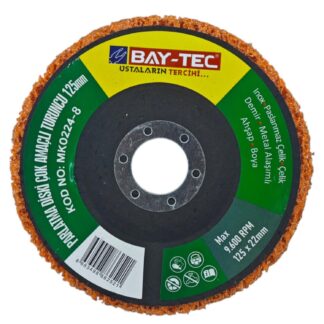 125 MM TURUNCU ÇOK AMAÇLI PARLATMA DİSKİ 0224-8 BAYTEC
