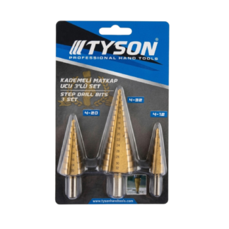 TYSON TYS9369 KADEMELİ MATKAP UCU SETİ 4+12+20+32