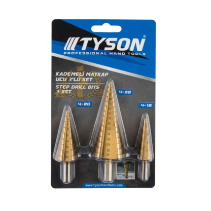 Tyson TYS9369 Kademeli Matkap Ucu Seti 4+12+20+32