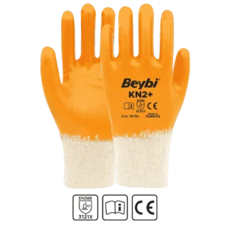 NO:10 KN2+ (PLUS) NİTRİL ELDİVEN SARI BEYBİ