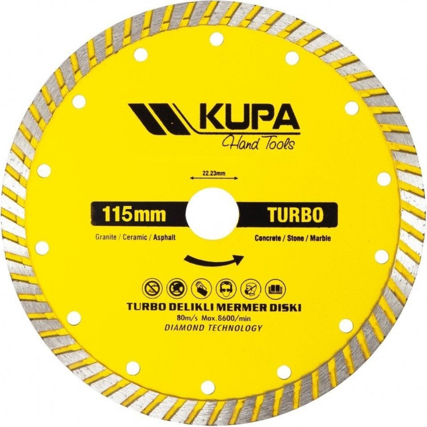 Kupa KUP7010 Turbo Elmas Testere 115 mm