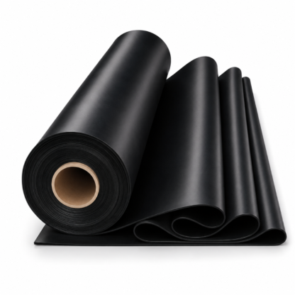 Lastik Levha Bezli Siyah 6 mm (1 Top 118 kg 10 mt)