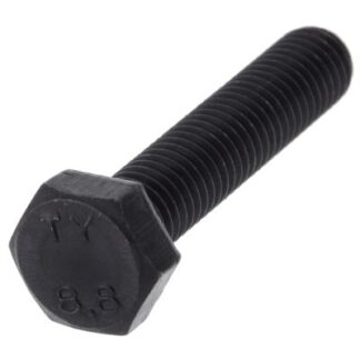 M7X20 8.8 Kalite Metrik Civata DIN 931-933 Siyah