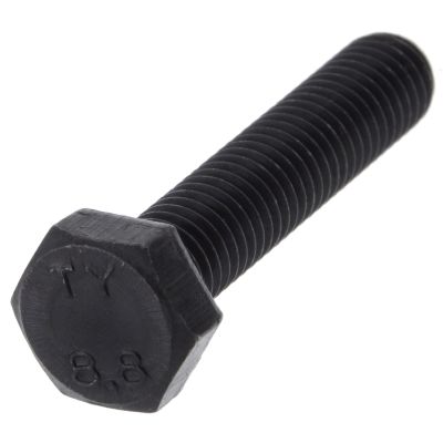 M7X20 8.8 Kalite Metrik Civata DIN 931-933 Siyah