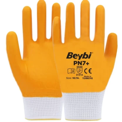 NO:10 PN7+ Tam Kapli Naylon Nitril Eldiven Beybi