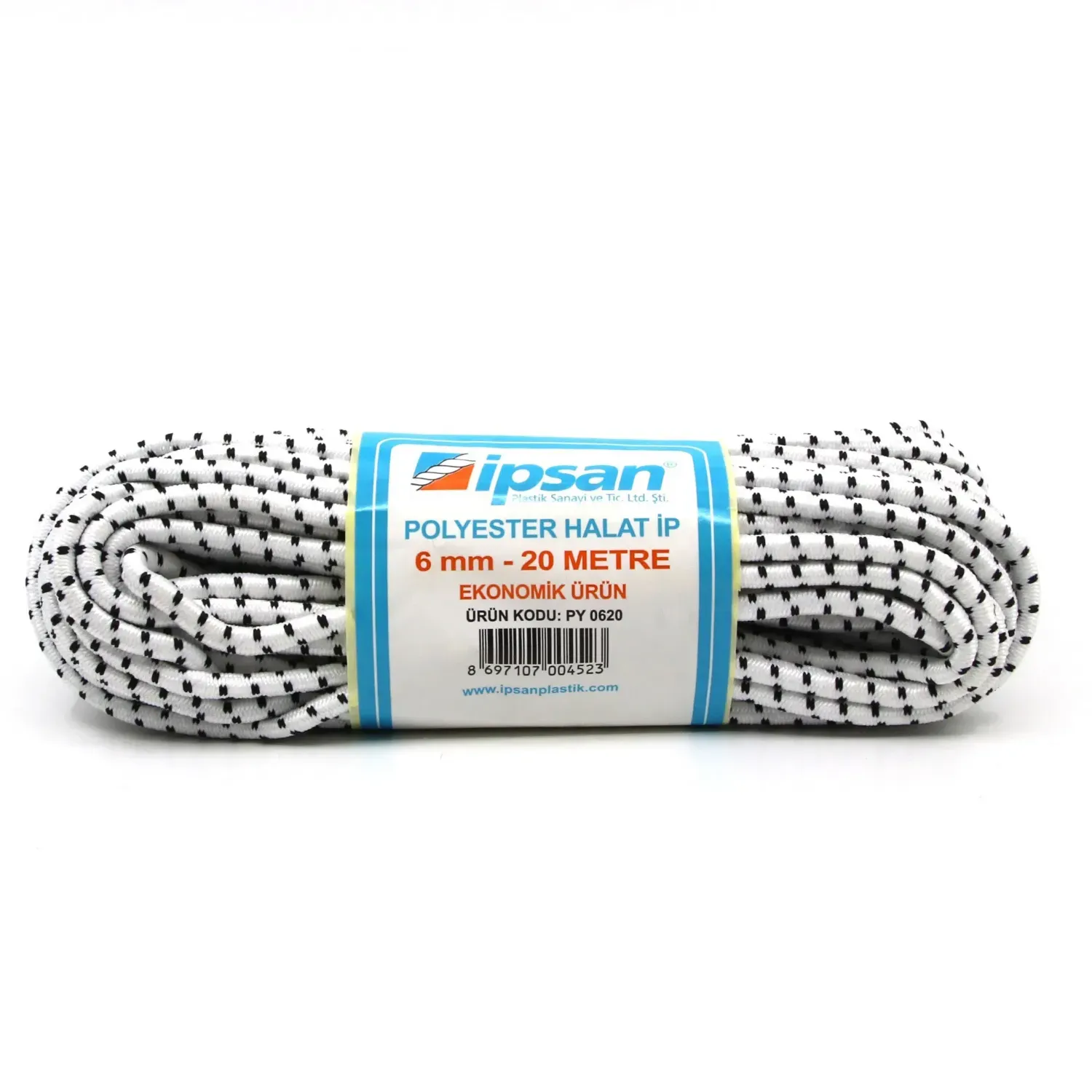 İpsan Polyester İpek Örme Halat 6 mm 20 mt PY0620