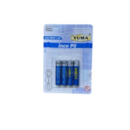 YUMA Aaa-Carbon R03P 1.5V İnce Pil Ym-903