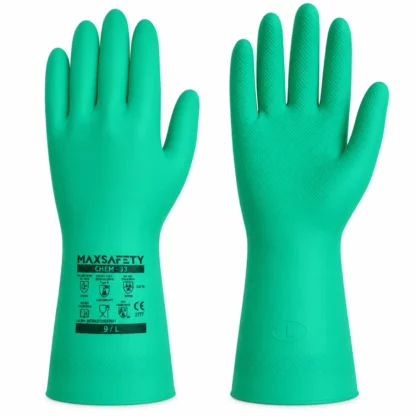 Max Safety Yeşil Asit Eldiveni NO:10 33 cm Chem-33