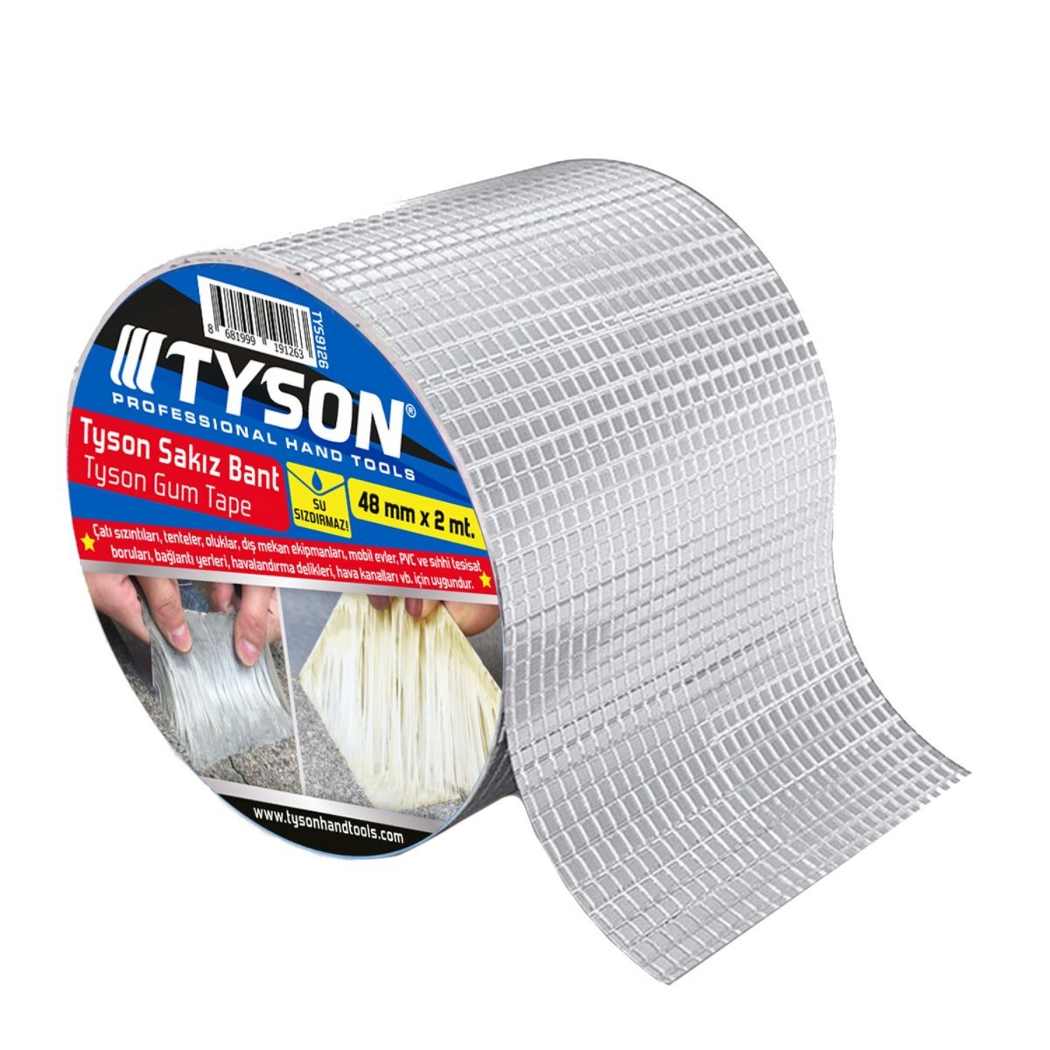 Tyson TYS9126 Sizdirmazlik Sakiz Bant 48 mm 2 mt