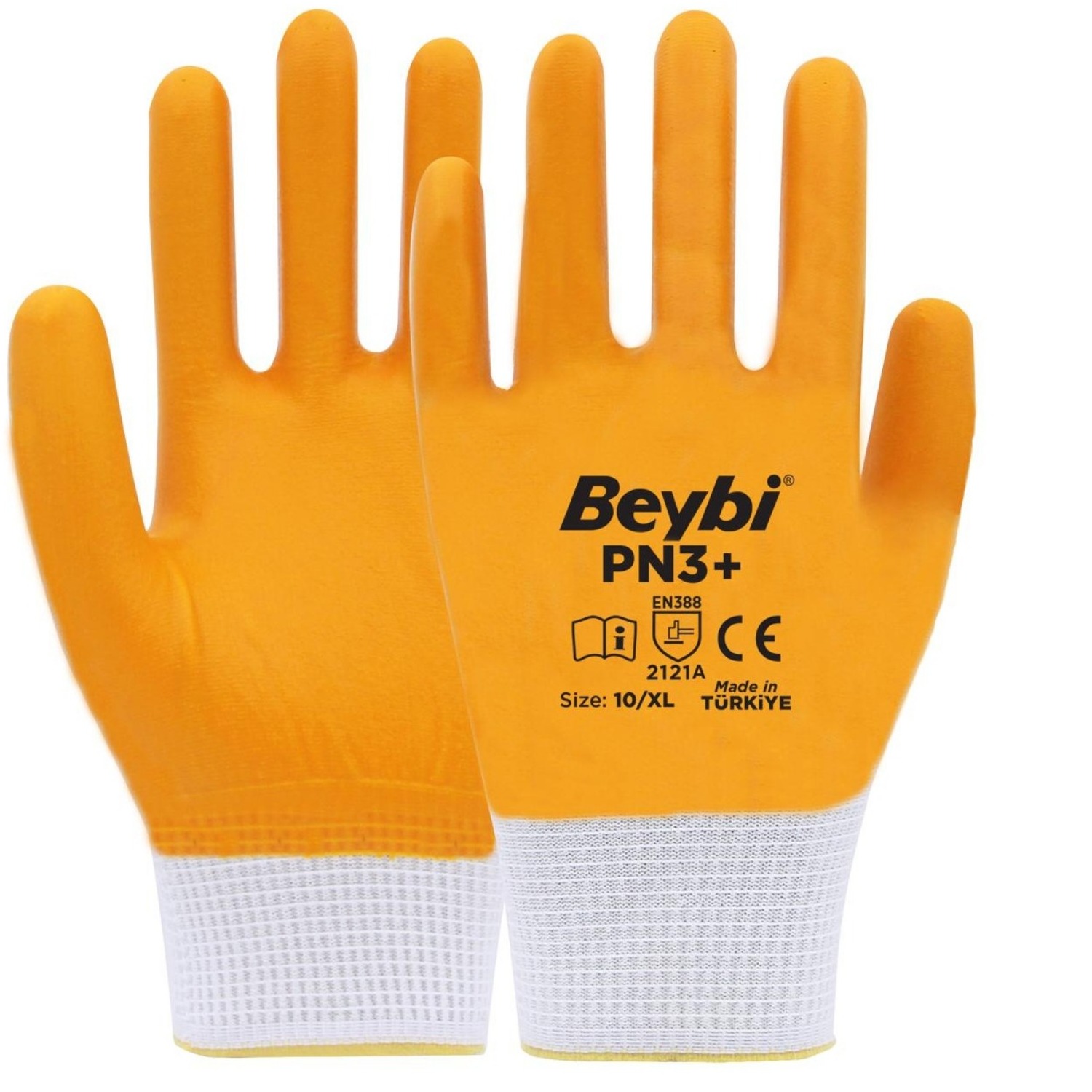 NO:10 Naylon Nitril Eldiven PN3+(PLUS) Beybi