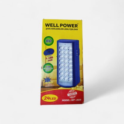 Wellpower 24 Ledli Sarj Edilebilir İşildak 80 Saat