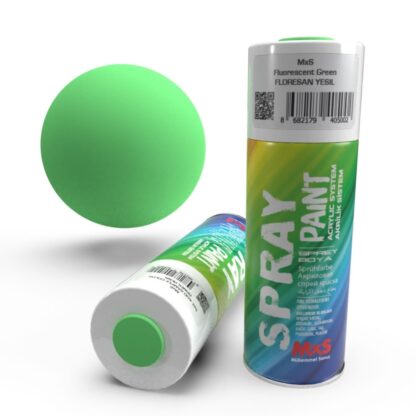 Mxs Floresan Sprey Boya 400 ml Yeşil